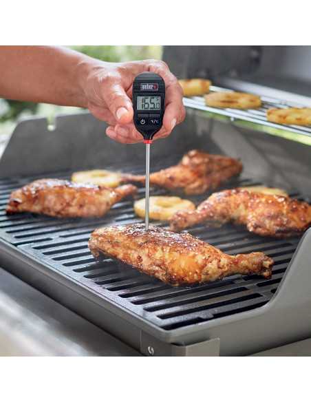 Termometro per friggere con termometro a quadrante a lettura istantanea  termometro per cucinare carne a stelo in acciaio inossidabile ideale per la  turchia